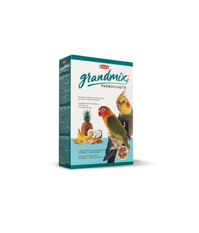 Padovan Grandmix Parrocchetti Feed for Parakeets Lovebirds Quarrions 850gm