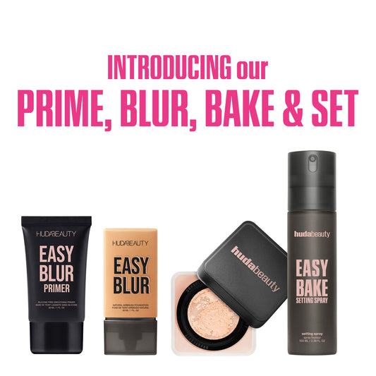 Huda Beauty Prime, Blur, Bake & Set Kit