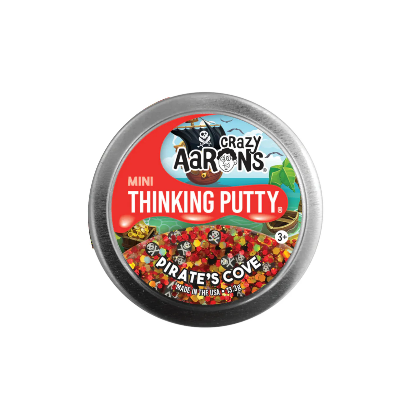 Crazy Aaron's Thinking Putty - Pirate's Cove 2" Tin