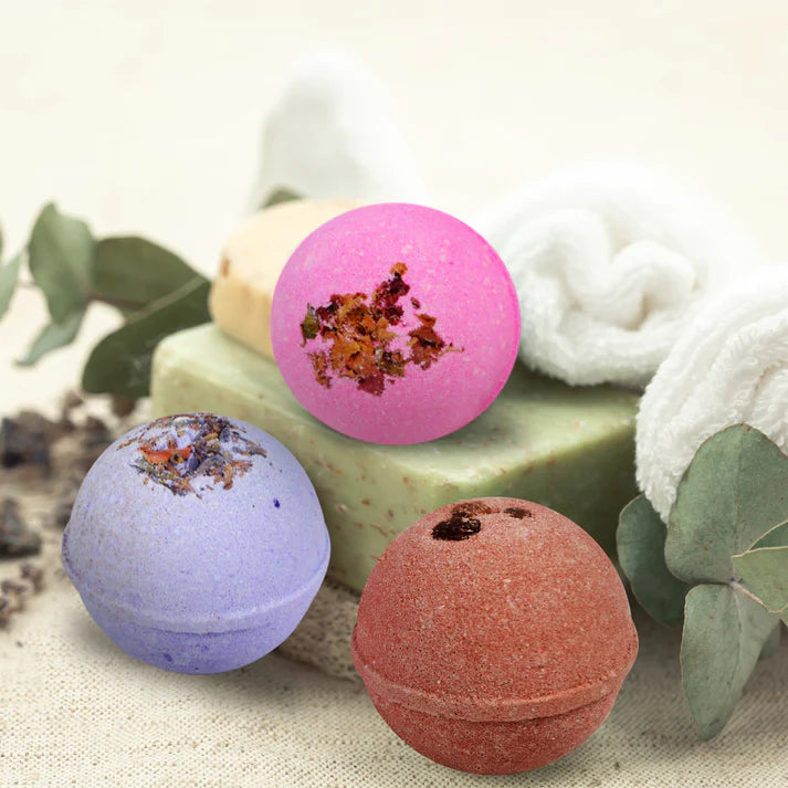 Round with Topping Bath Bombs