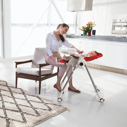 Peg Perego - Prima Pappa Follow Me Highchair - Fragola
