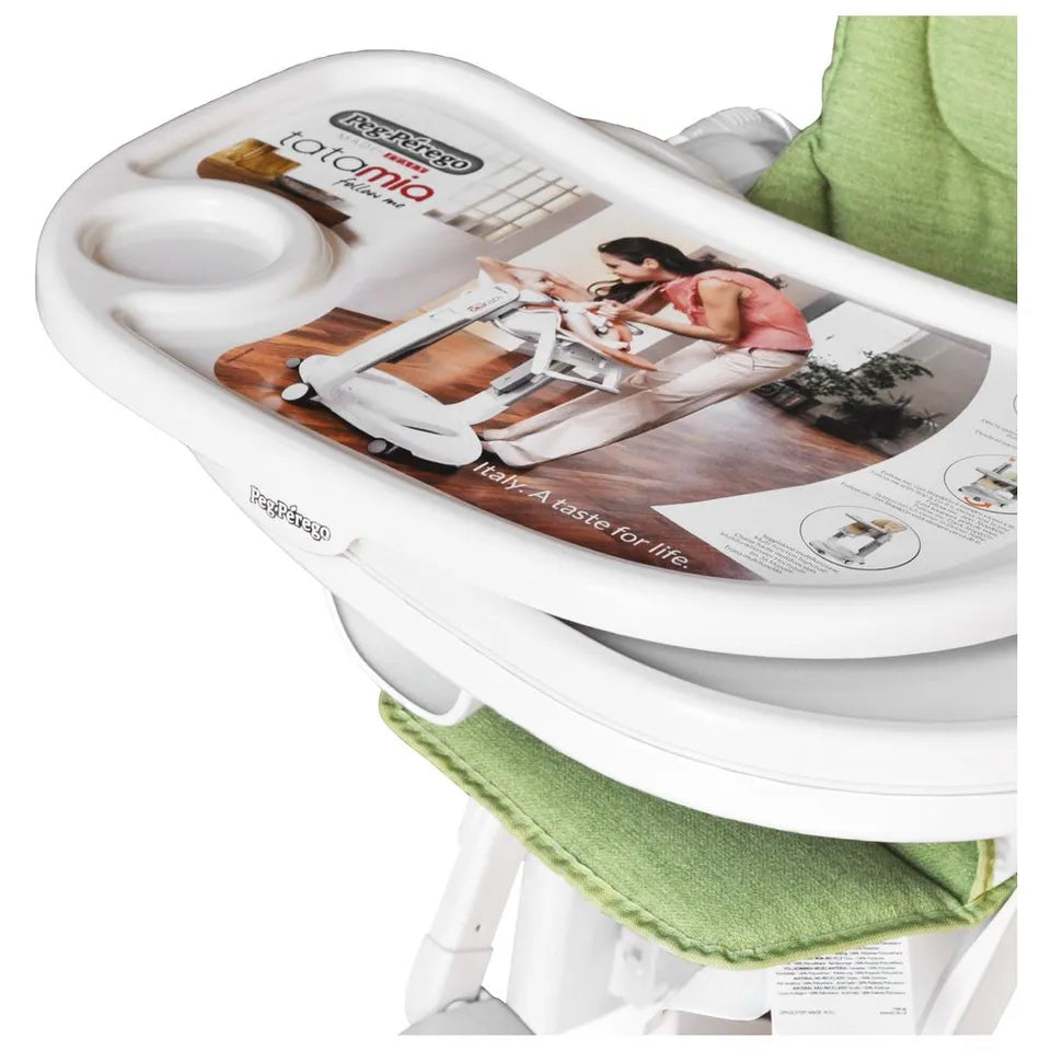 peg perego high chair green Peg Perego - Tatamia Baby Recliner, Swing & Highchair - Green – Flitit