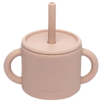 Pippeta - Silicone Cup & Straw - Ash Rose