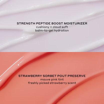 Ole Henriksen Plumping Peptide Pair (Strawberry Pout Preserve & Trainer Moisturiser)