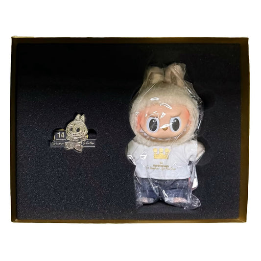 Pop Mart 14th Anniversary "Labubu" Vinyl Face Figure Sealed Gift Box