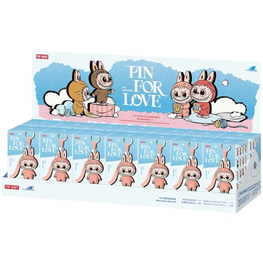 Pop Mart Labubu The Monsters Pin for Love Pendant (N-Z) 14 Pc Box Blind Box