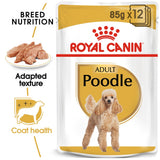 Royal Canin BHN Breed Health Nutrition Poodle Adult Wet Dog Food Pouches 12x85gm