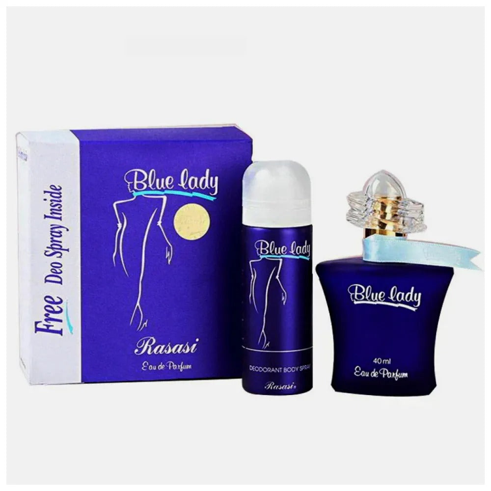 Rasasi  - Blue Lady With Free Deo Edp - 40 ml