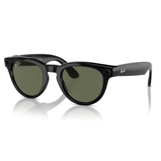 Ray-Ban | Meta Headliner Smart Sunglasses Shiny | Black/Green