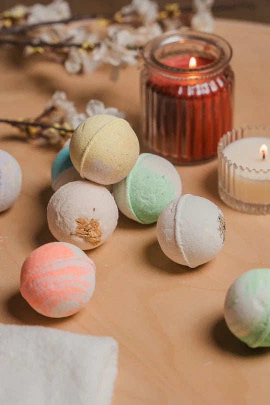 Round with Topping Bath Bombs