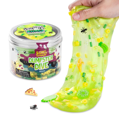 Crazy Aaron’s Slime Charmers - Dumpster Dive, Green Apple Scented Slime