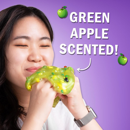 Crazy Aaron’s Slime Charmers - Dumpster Dive, Green Apple Scented Slime