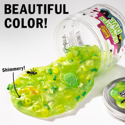 Crazy Aaron’s Slime Charmers - Dumpster Dive, Green Apple Scented Slime