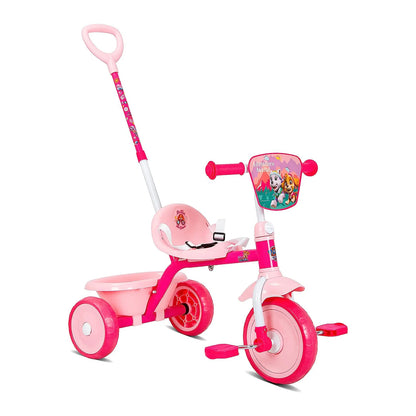 Spartan Paw Patrol Girls Tricycle with Pushbar