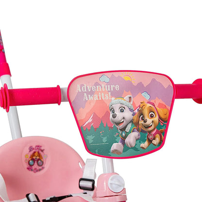 Spartan Paw Patrol Girls Tricycle with Pushbar