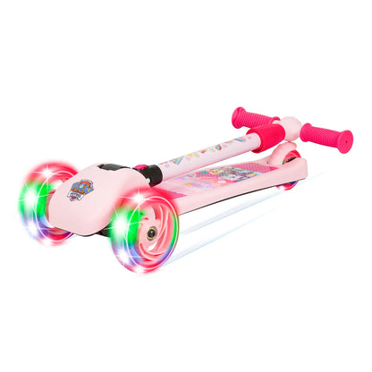 Spartan Paw Patrol Girls 3-Wheel Light Up Scooter