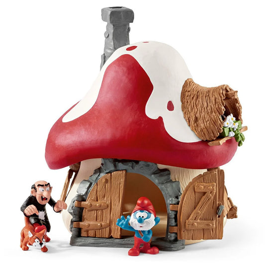 Schleich The Smurfs - Smurf House With 2 Figurines