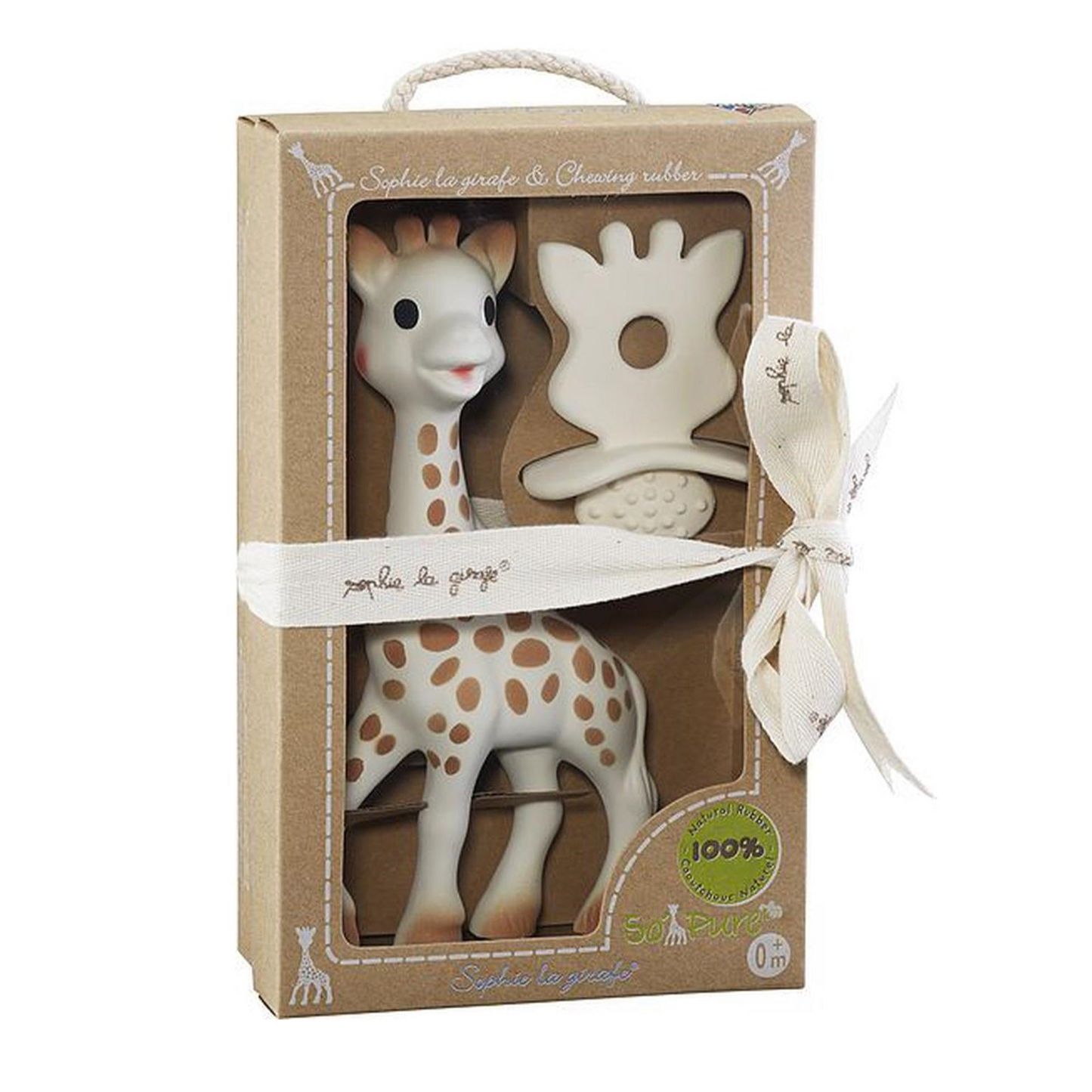 Sophie La Girafe - Vulli So Pure Sophie the Giraffe + Natural Teether Set