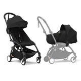 Stokke YOYO3 Frame Black + Newborn & 6+ Pack Bundle - Black