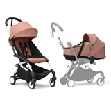 Stokke YOYO3 Frame White + Newborn & 6+ Pack Bundle - Ginger