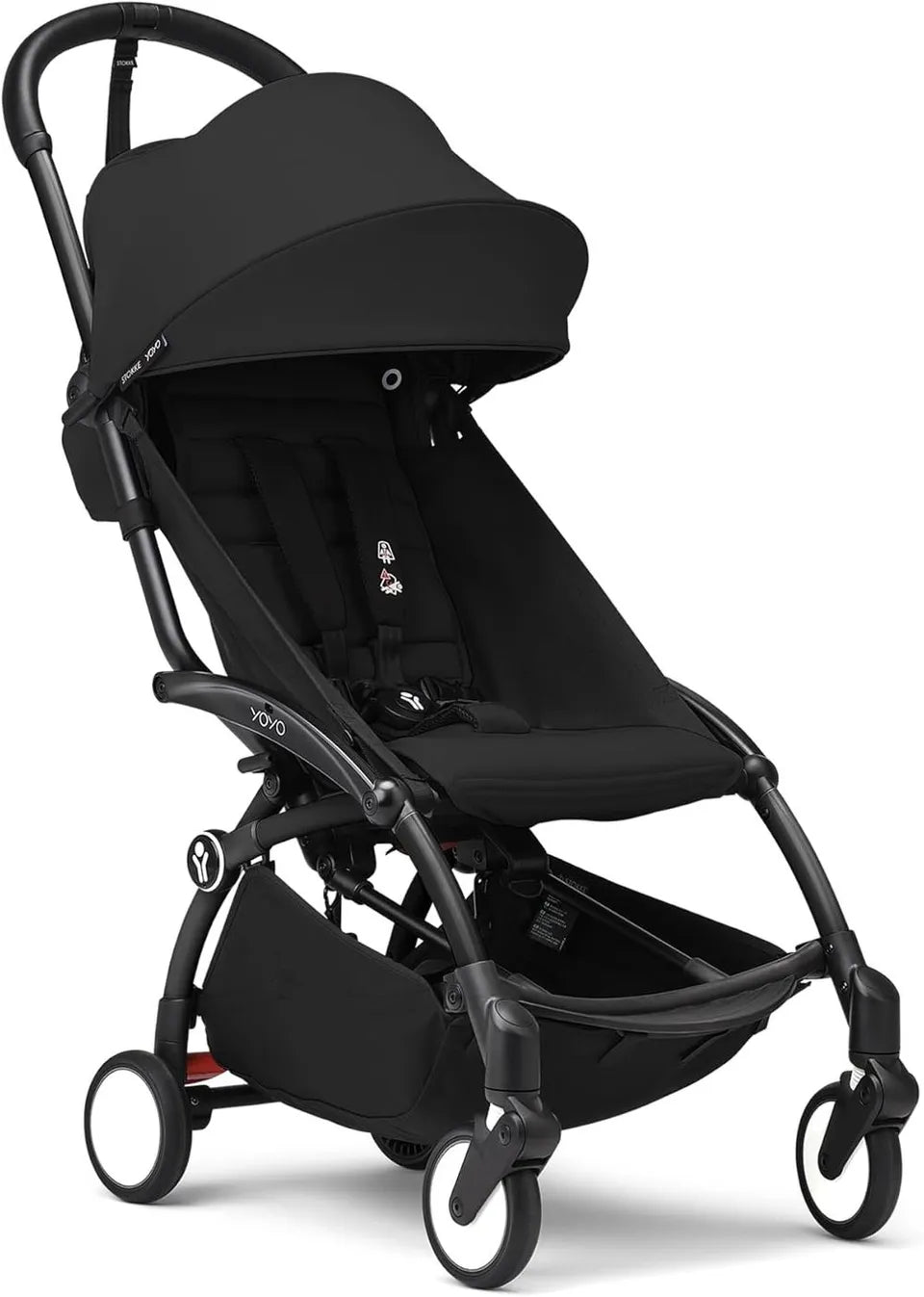 Stokke YOYO3 Black Frame & 6+ Black Bundle