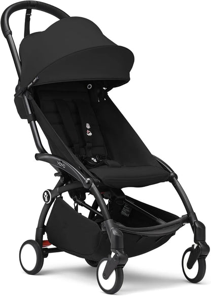 Stokke YOYO3 Black Frame & 6+ Black Bundle