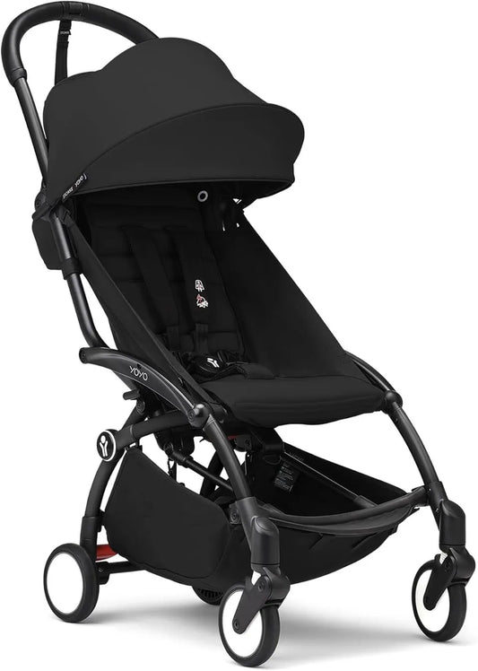 Stokke YOYO3 Black Frame & 6+ Black Bundle