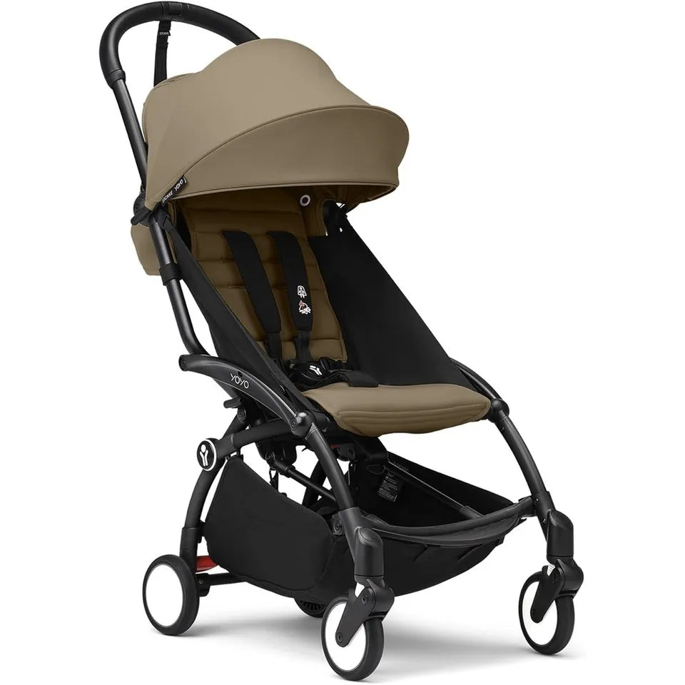 Stokke YOYO3 Black Frame & 6+ Toffee Bundle