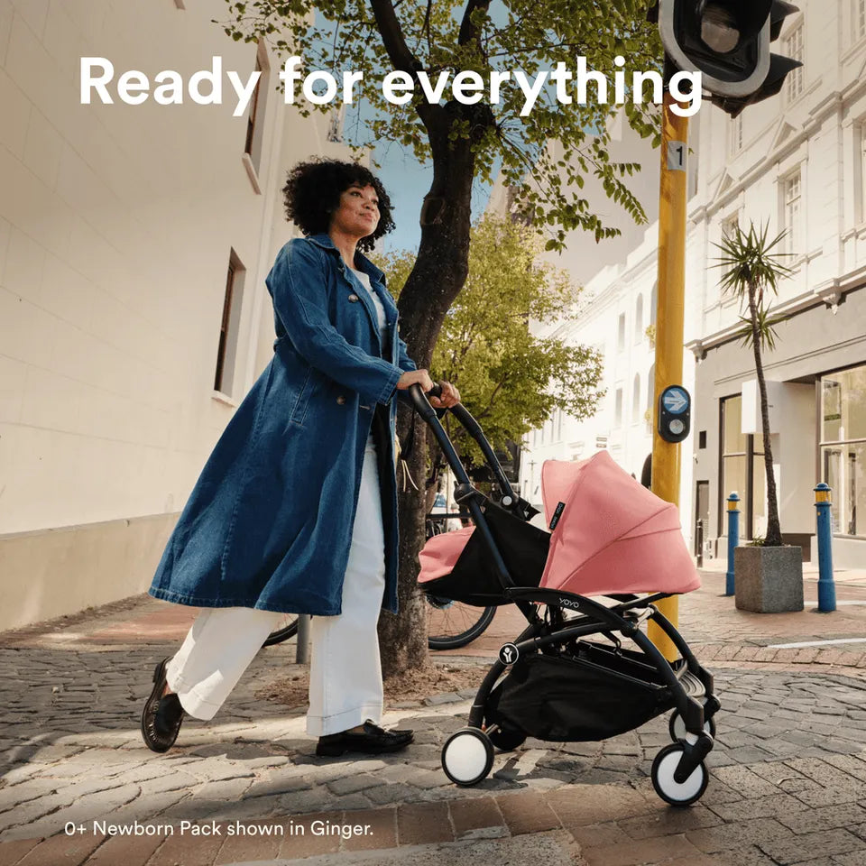 Stokke YOYO3 Black Frame & 0+ & 6+ Aqua Bundle