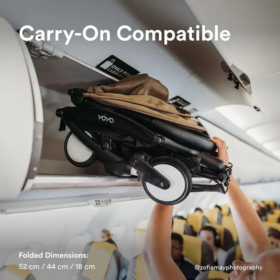 Stokke YOYO3 Black Frame & 0+ & 6+ Aqua Bundle