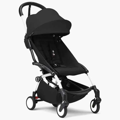 Stokke YOYO3 White Frame & 6+ Black Bundle