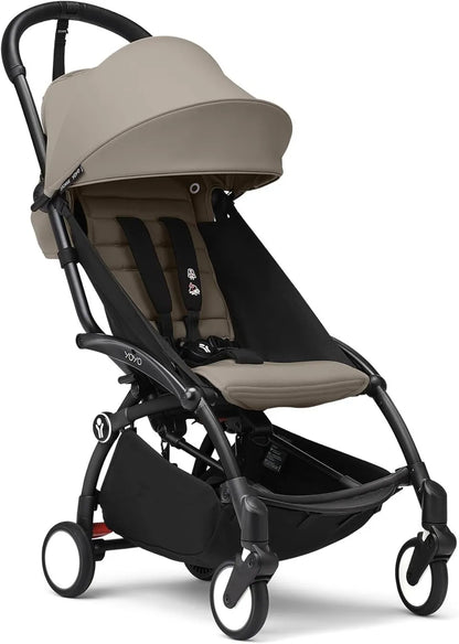 Stokke YOYO3 Black Frame & 6+ Taupe Bundle