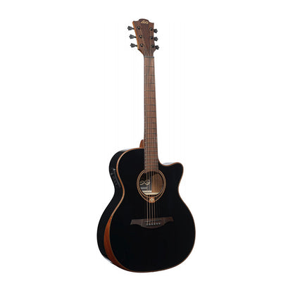 LAG Guitars T118ABCE Bevel Black Electro Acoustic Guitar