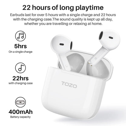 TOZO A3 Earbuds Pro White