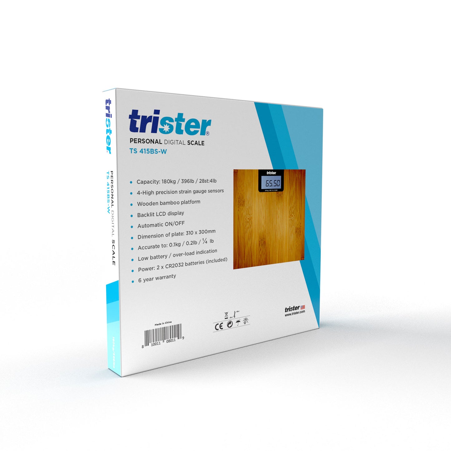 TRISTER Wooden Digital Bathroom Scale
