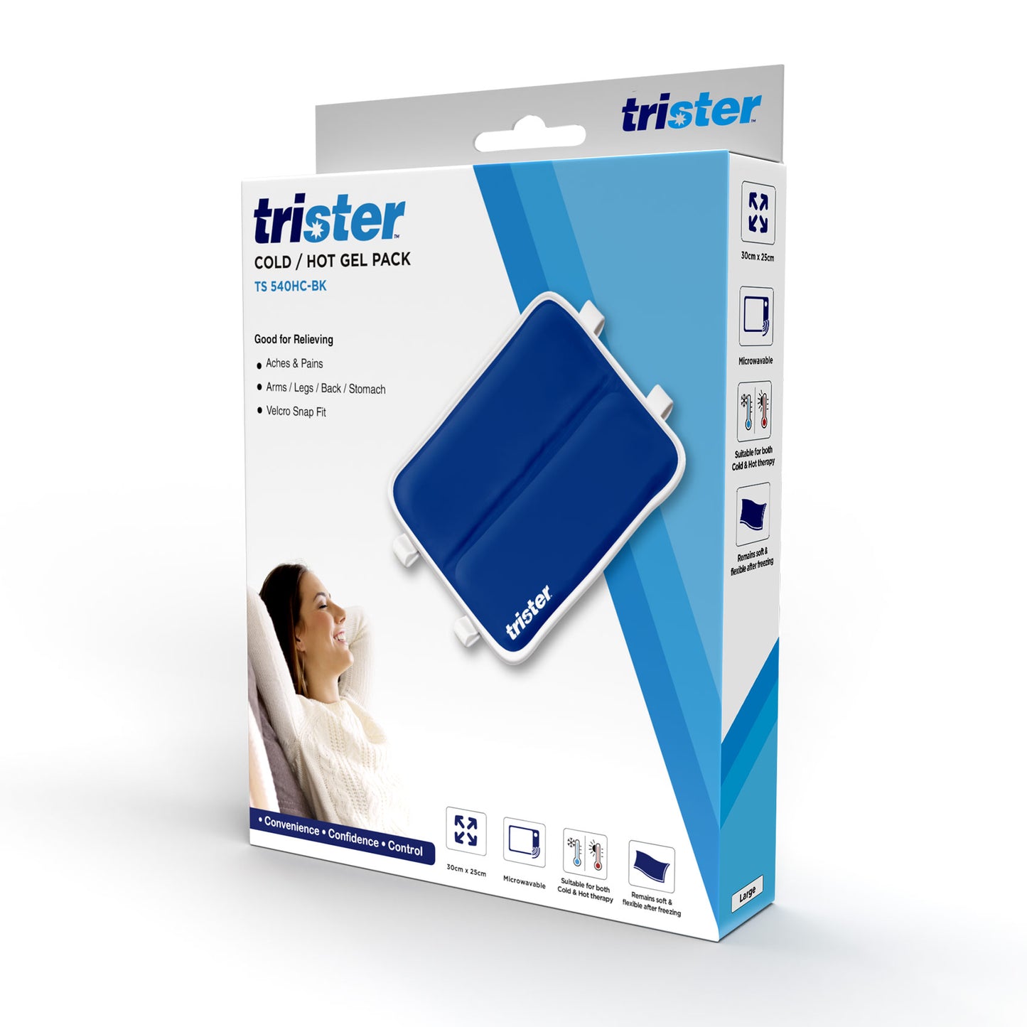 TRISTER Hot & Cold Therapy Gel Back Wrap