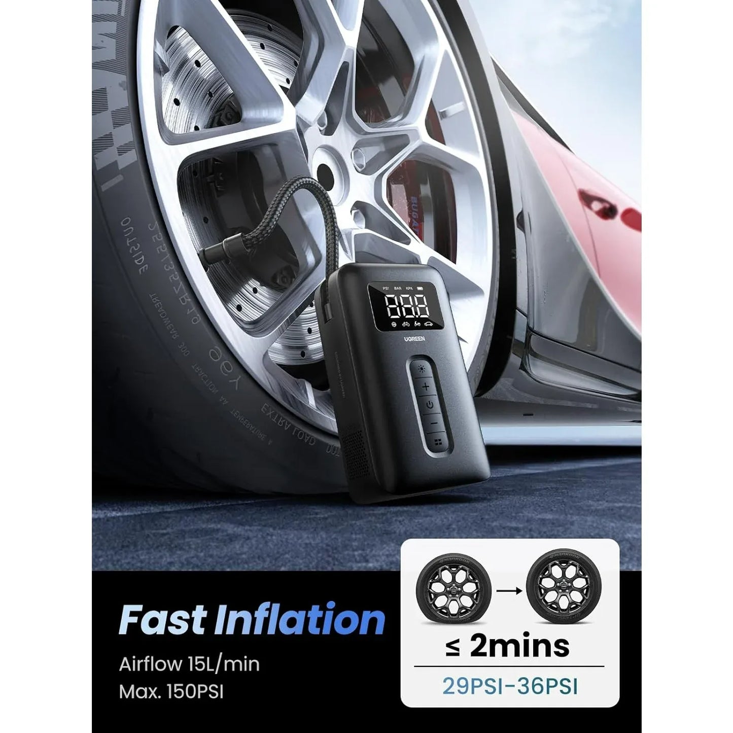 UGreen Portable Tire Inflator CD259