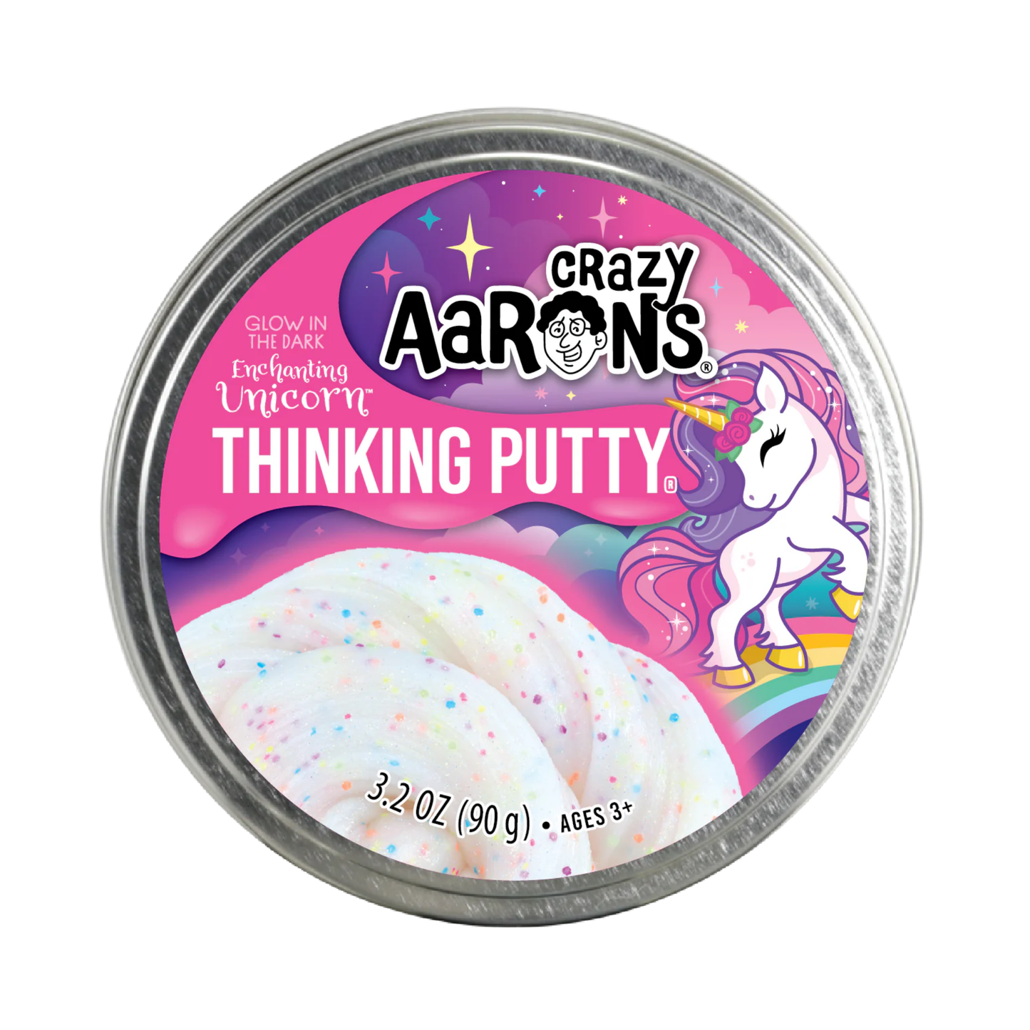 Crazy Aaron's Glowbright Collection - Enchanting Unicorn