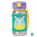 Skip Hop - Zoo Stainless Steel Straw Bottle - Unicorn