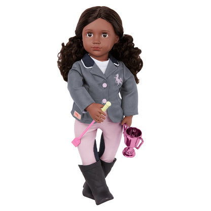 Our Generation Deluxe Rashida Riding Doll With Book