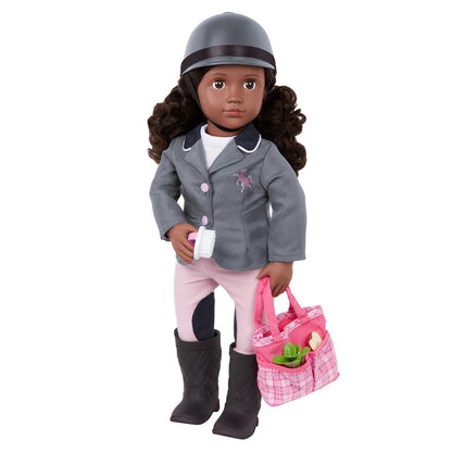 Our Generation Deluxe Rashida Riding Doll With Book