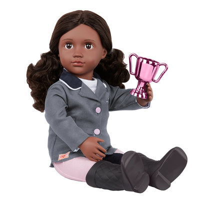 Our Generation Deluxe Rashida Riding Doll With Book