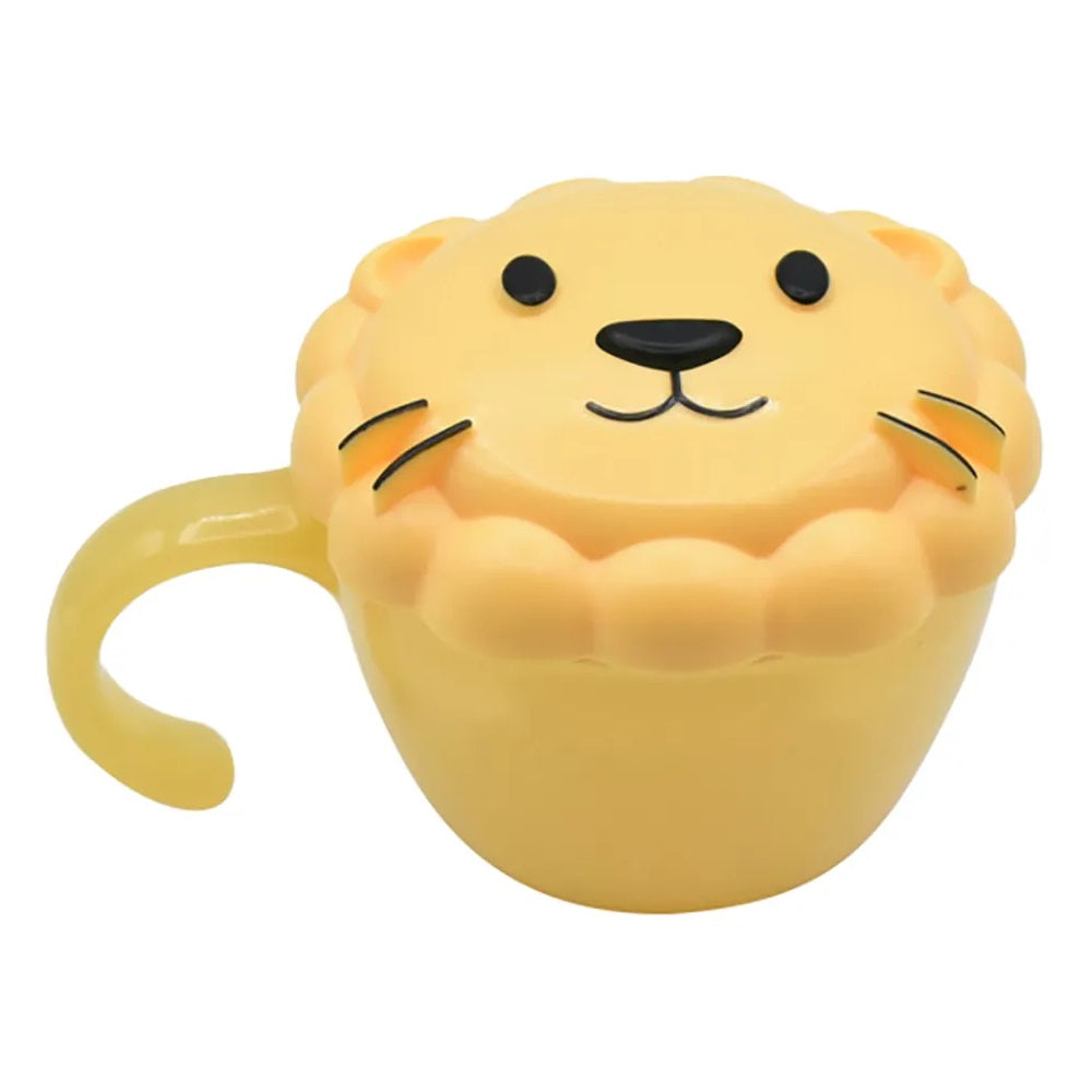 Melii - Snack Container w/ Finger Trap - Yellow Lion