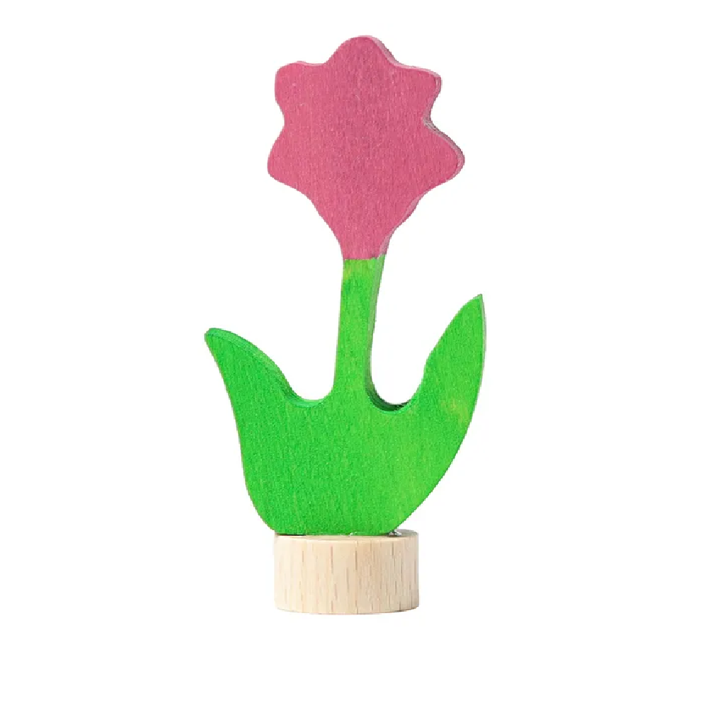 Grimms Decorative Figure Pink Flower