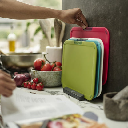 Joseph Joseph Duo Chopping Boards with Stand, Set of 4