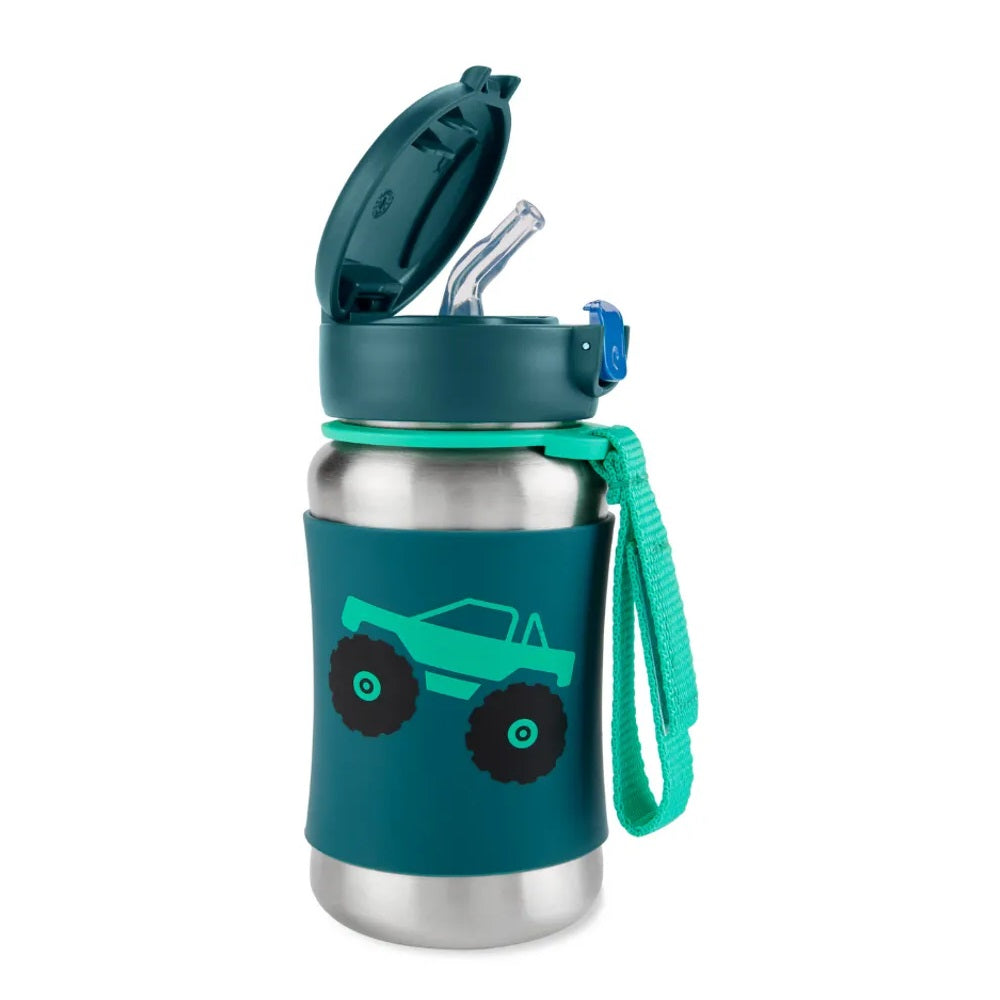 Skiphop - Spark Style Stainless Steel Straw Bottle - Truck - 350 ml