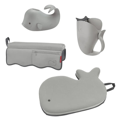 سكيب هوب - مجموعة موبي لمستلزمات الاستحمام 4 قطع - رمادي