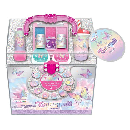 Hot Focus Tye Die Butterfly Carryall Cosmetic Set