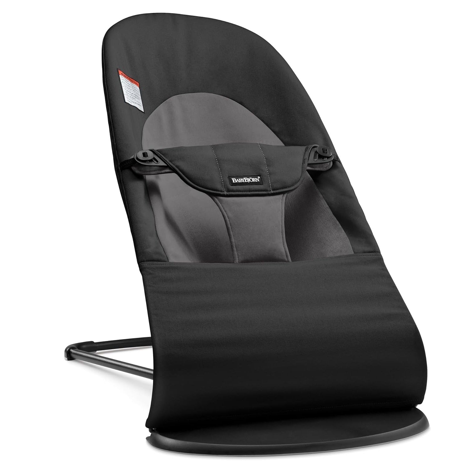 BabyBjorn Bouncer Balance Soft, Woven - Black/Dark grey