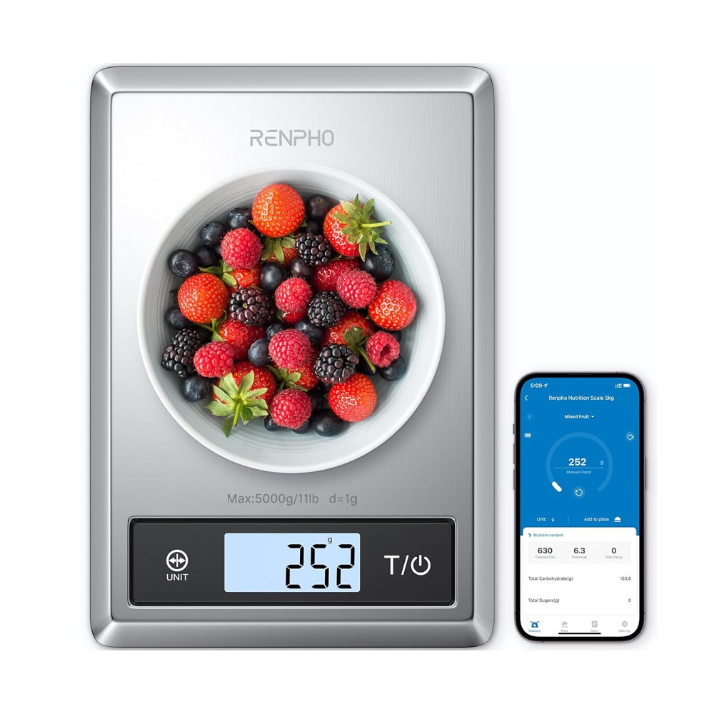 Renpho Smart Food Nutritional Calculator Scale - Stainless Steel